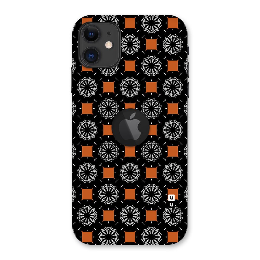 Decorative Wrapping Pattern Back Case for iPhone 11 Logo Cut