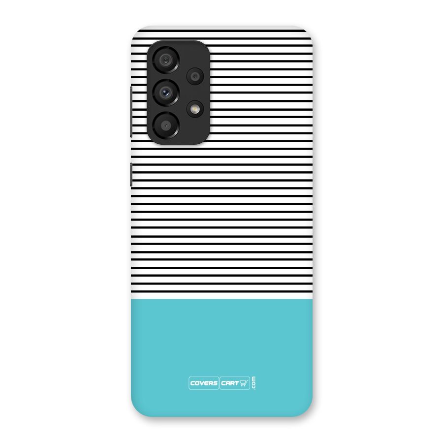 Deep Sky Blue Stripes Back Case for Galaxy A33 5G