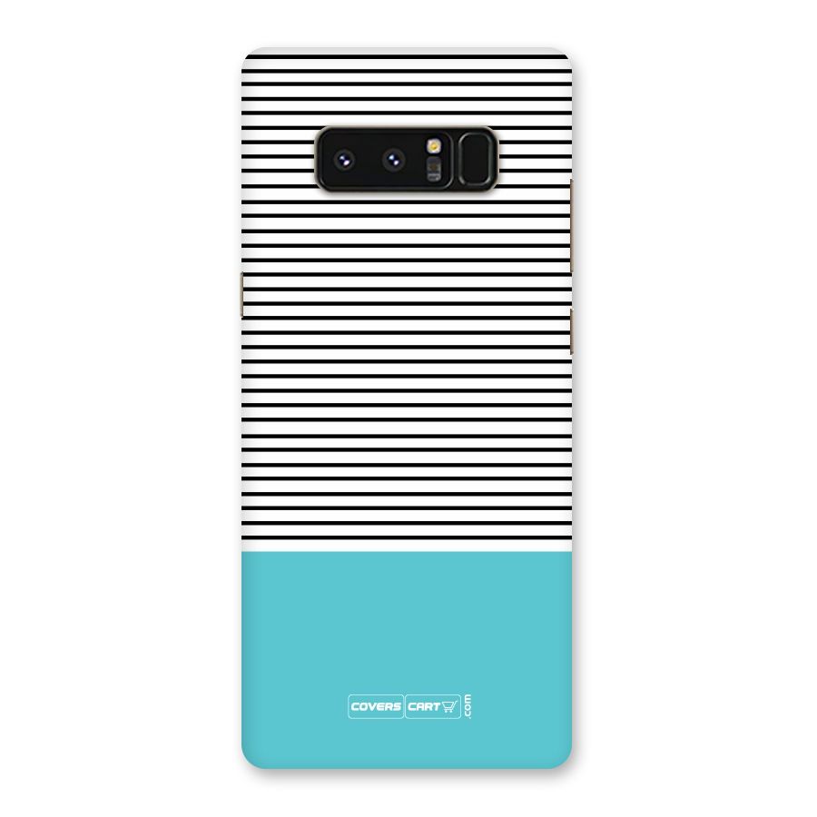 Deep Sky Blue Stripes Back Case for Galaxy Note 8