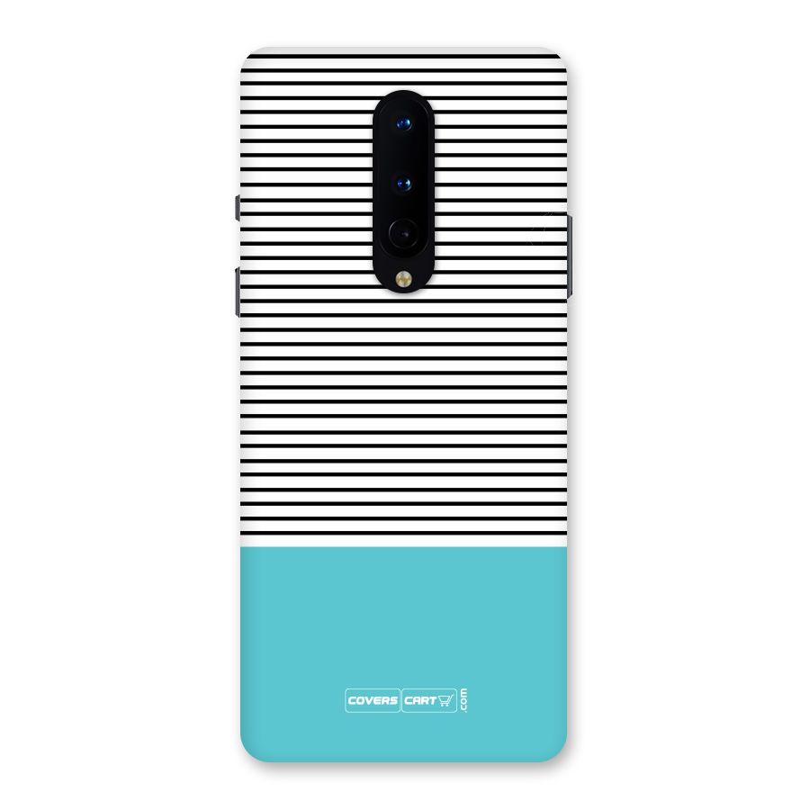 Deep Sky Blue Stripes Back Case for OnePlus 8