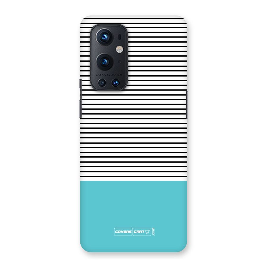 Deep Sky Blue Stripes Back Case for OnePlus 9 Pro