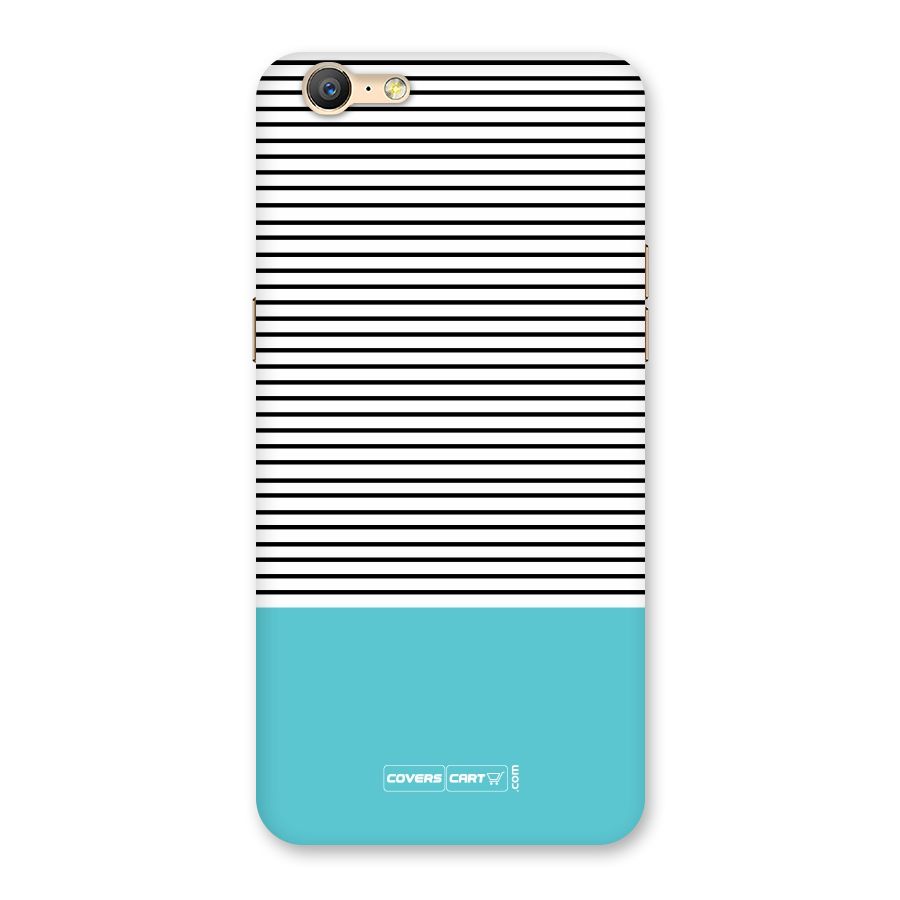 Deep Sky Blue Stripes Back Case for Oppo A39