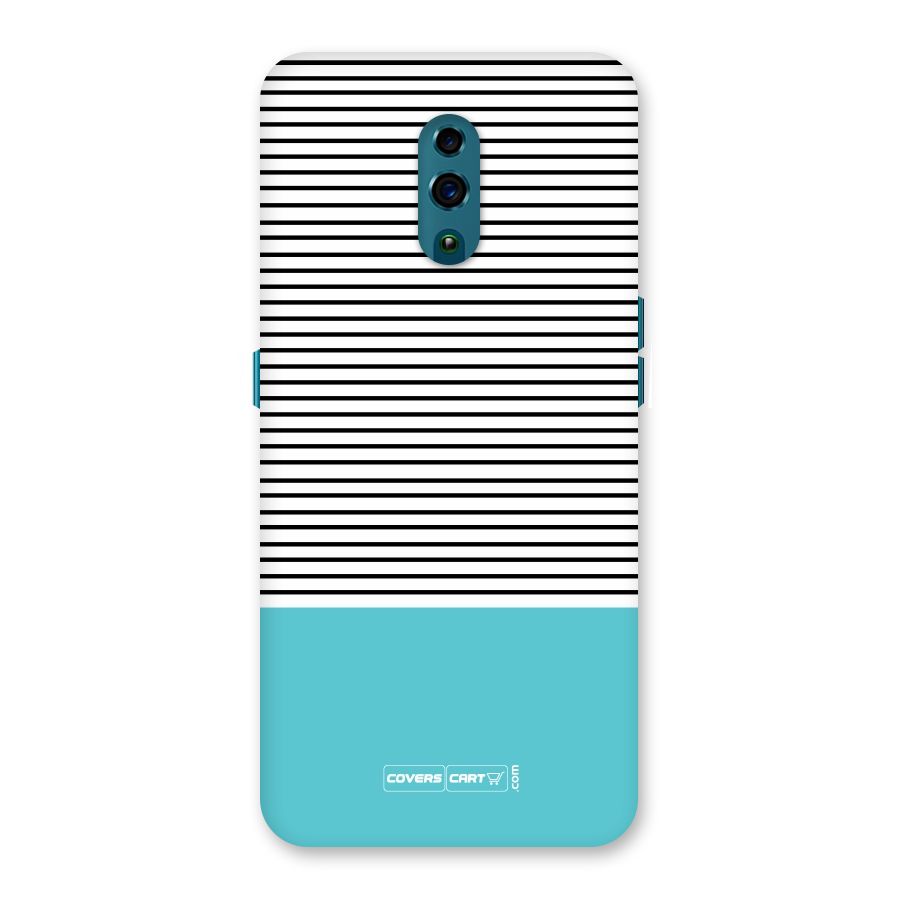 Deep Sky Blue Stripes Back Case for Oppo Reno