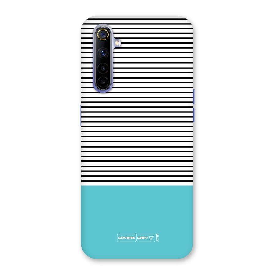 Deep Sky Blue Stripes Back Case for Realme 6i