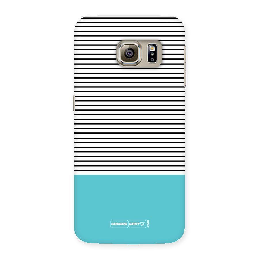 Deep Sky Blue Stripes Back Case for Samsung Galaxy S6 Edge Plus