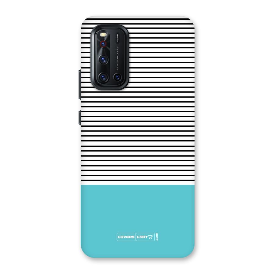 Deep Sky Blue Stripes Back Case for Vivo V19