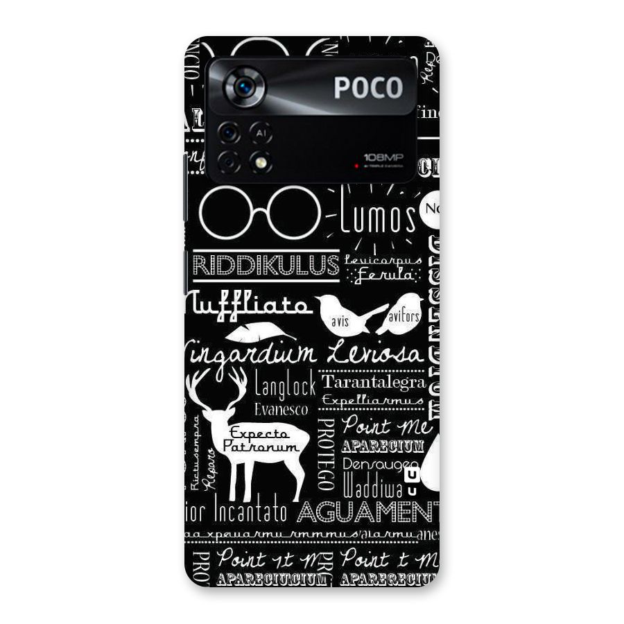 Deer Key Spell Back Case for Poco X4 Pro 5G