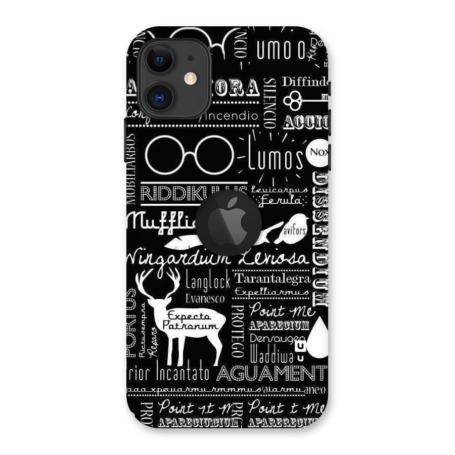 Deer Key Spell Back Case for iPhone 11 Logo Cut
