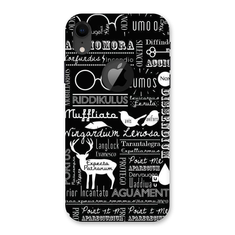Deer Key Spell Back Case for iPhone XR Logo Cut