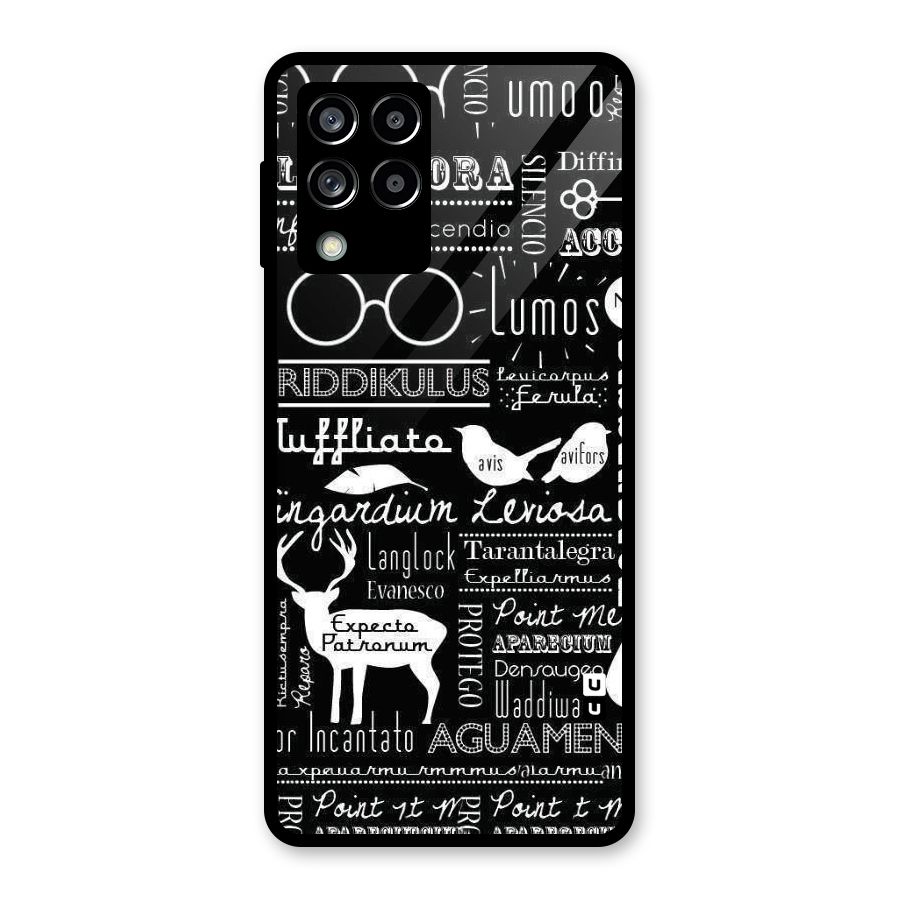 Deer Key Spell Glass Back Case for Galaxy M53 5G