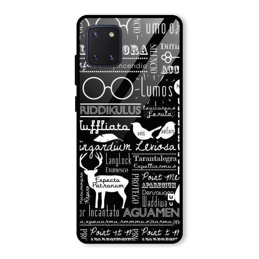 Deer Key Spell Glass Back Case for Galaxy Note 10 Lite
