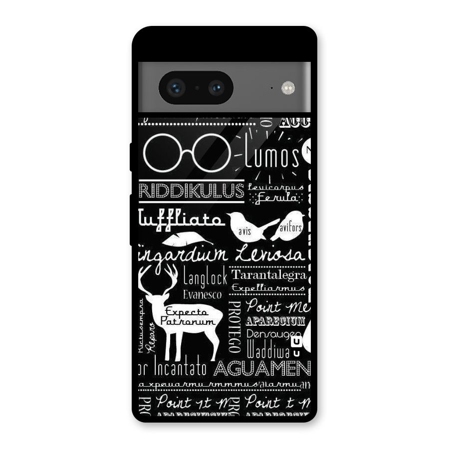 Deer Key Spell Glass Back Case for Google Pixel 7