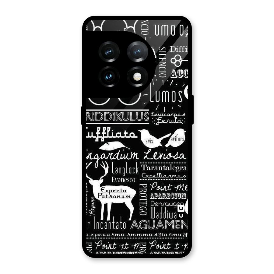 Deer Key Spell Glass Back Case for OnePlus 11
