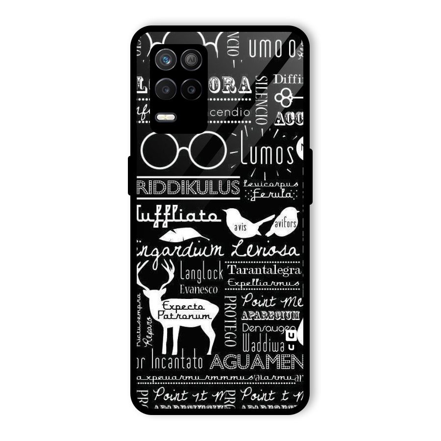 Deer Key Spell Glass Back Case for Realme 8 5G