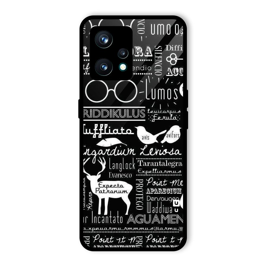 Deer Key Spell Glass Back Case for Realme 9 Pro Plus 5G