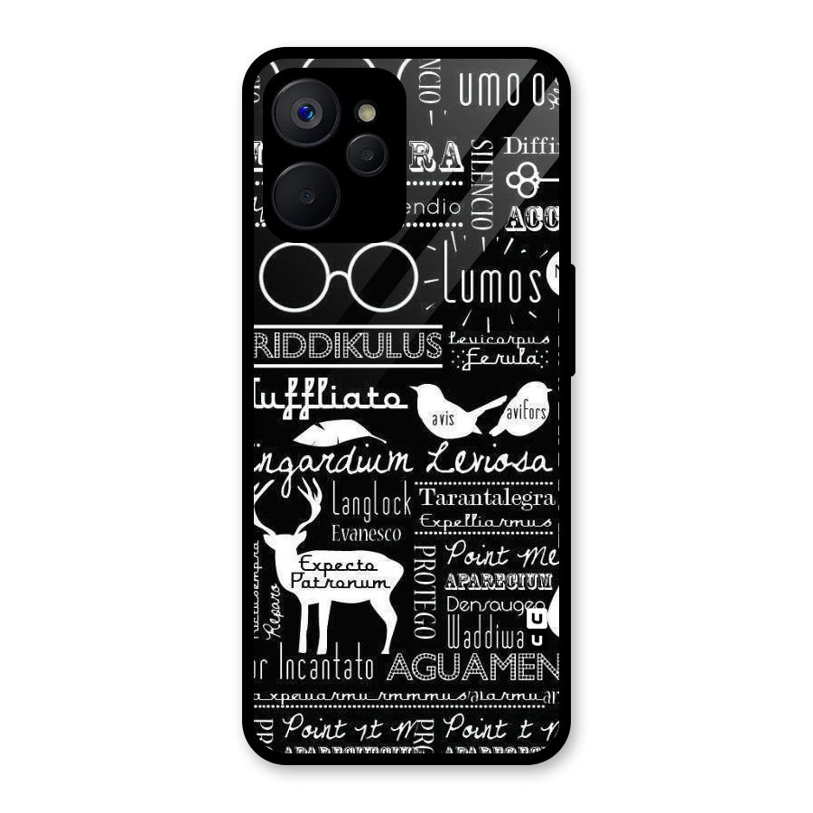 Deer Key Spell Glass Back Case for Realme 9i 5G