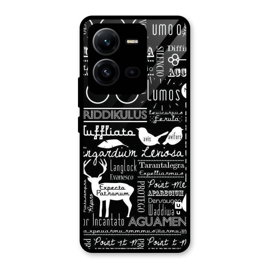 Deer Key Spell Glass Back Case for Vivo V25