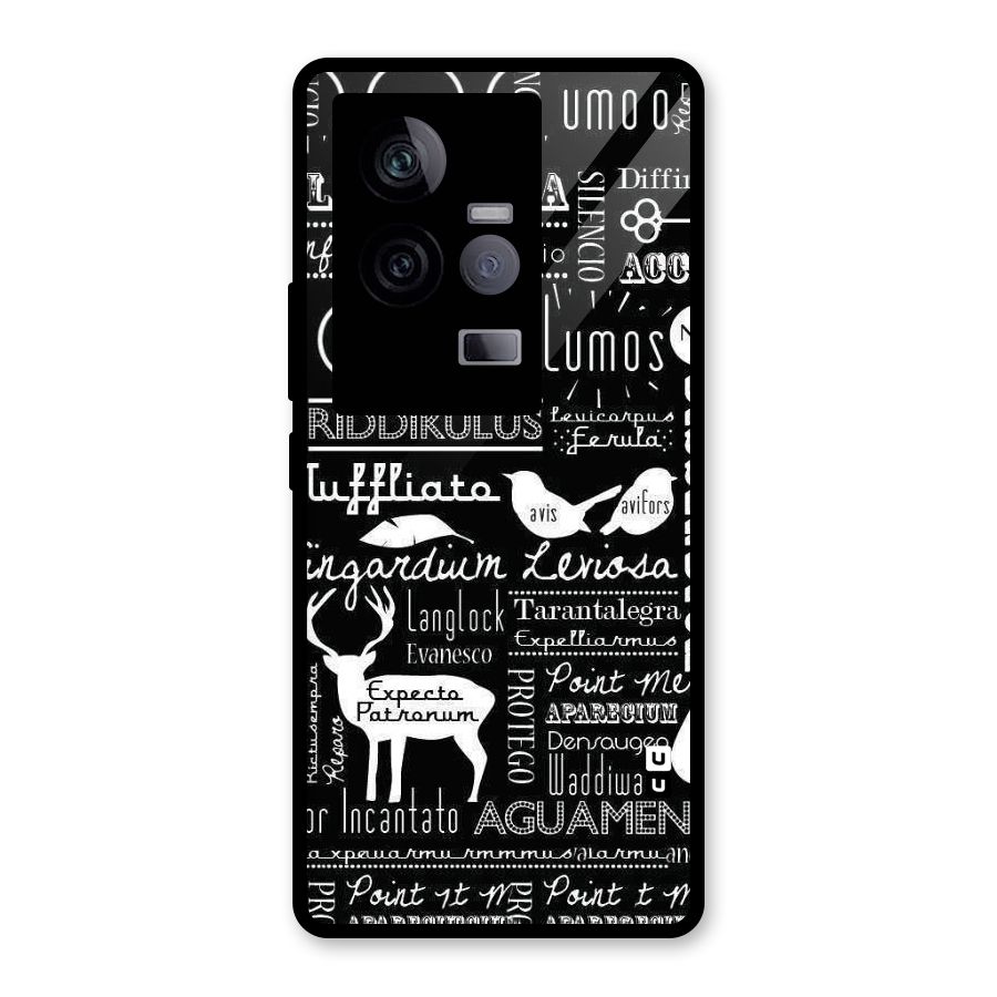 Deer Key Spell Glass Back Case for Vivo iQOO 11 5G