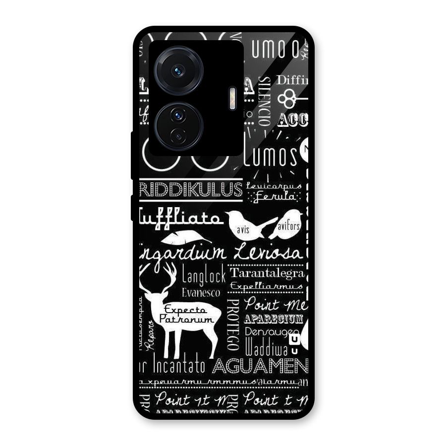 Deer Key Spell Glass Back Case for Vivo iQOO Z6 Pro