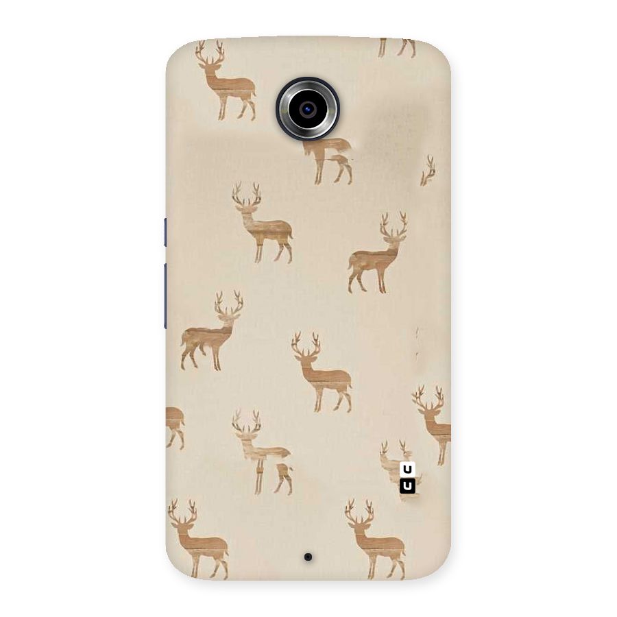 Deer Pattern Back Case for Nexsus 6
