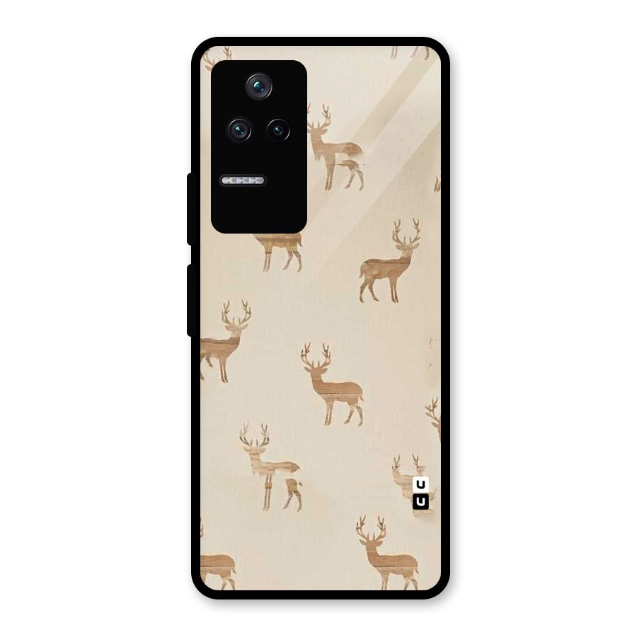 Deer Pattern Glass Back Case for Poco F4 5G