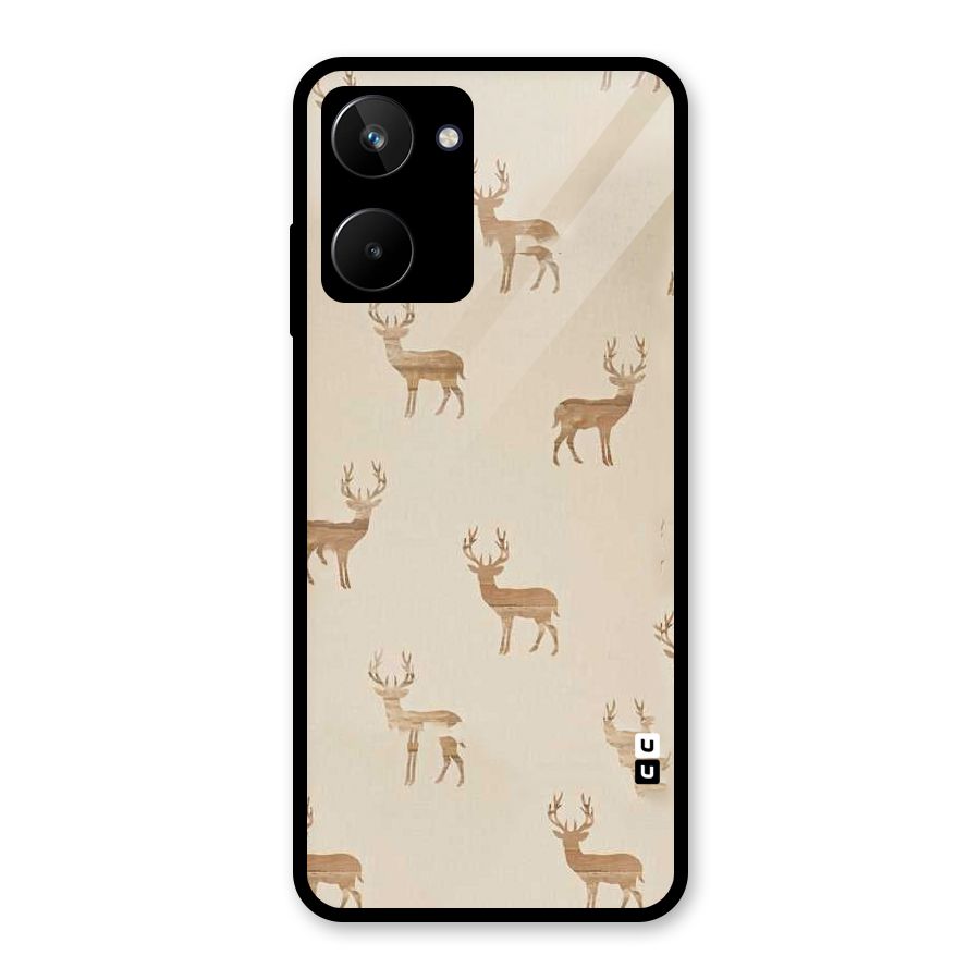 Deer Pattern Glass Back Case for Realme 10