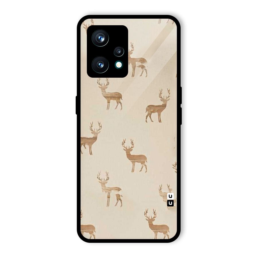 Deer Pattern Glass Back Case for Realme 9 Pro Plus 5G