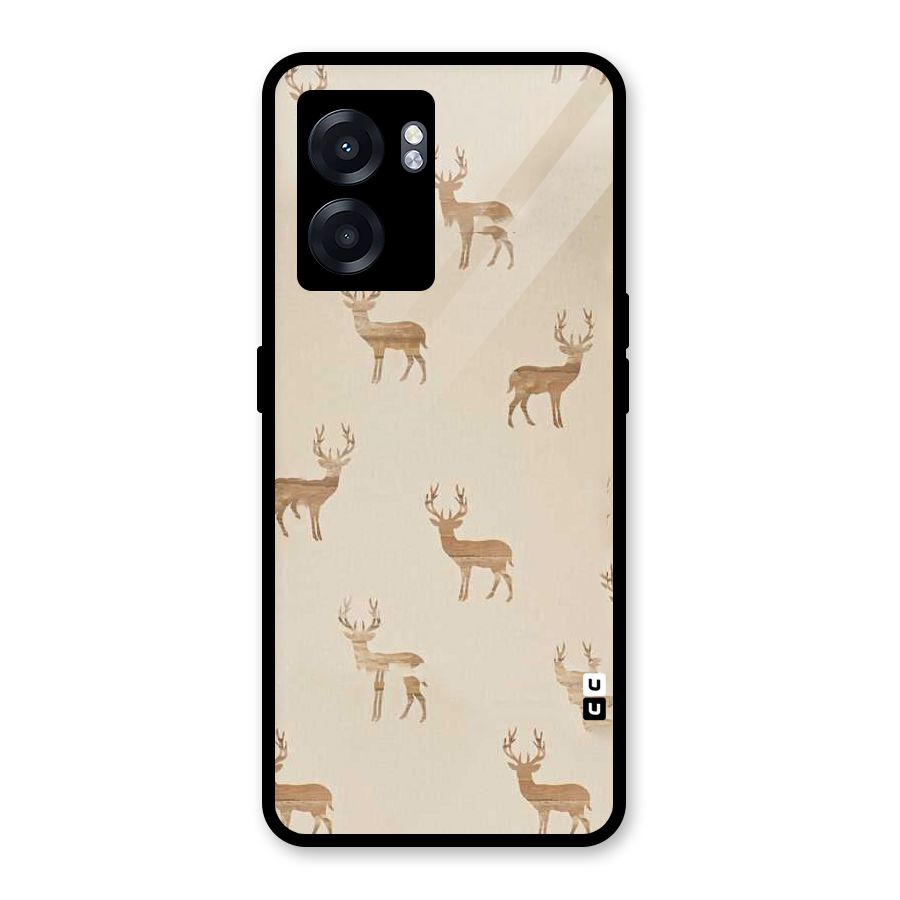 Deer Pattern Glass Back Case for Realme Narzo 50 5G