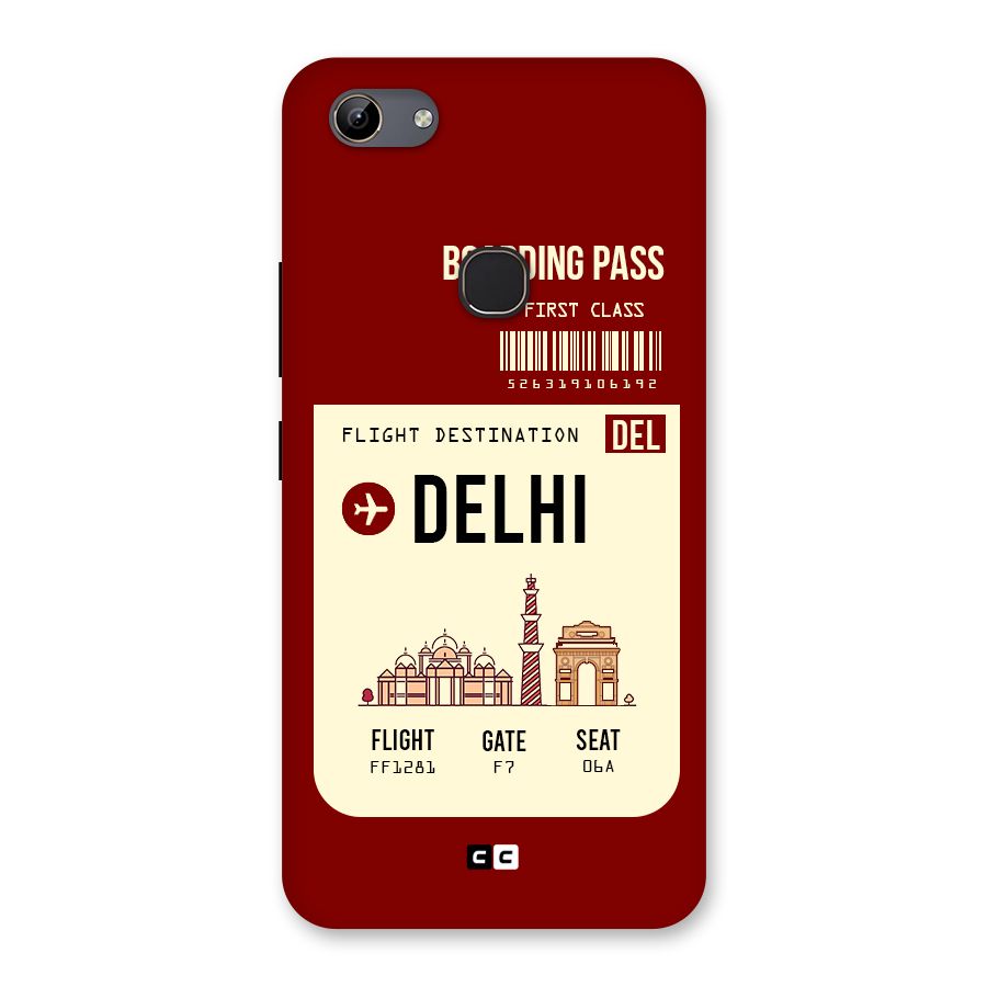 Delhi Boarding Pass Back Case for Vivo Y81