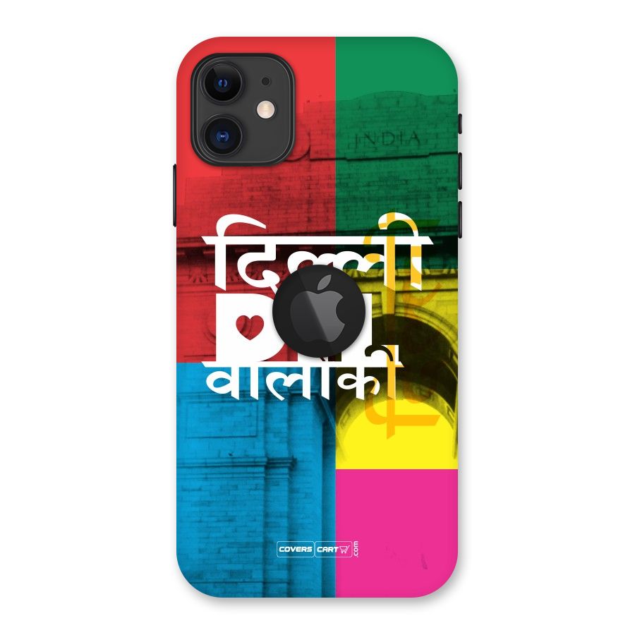 Delhi Citystyle Back Case for iPhone 11 Logo Cut