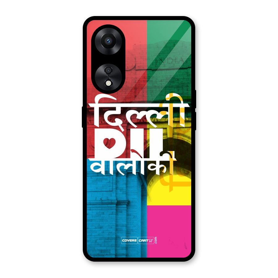 Delhi Citystyle Glass Back Case for Oppo A78