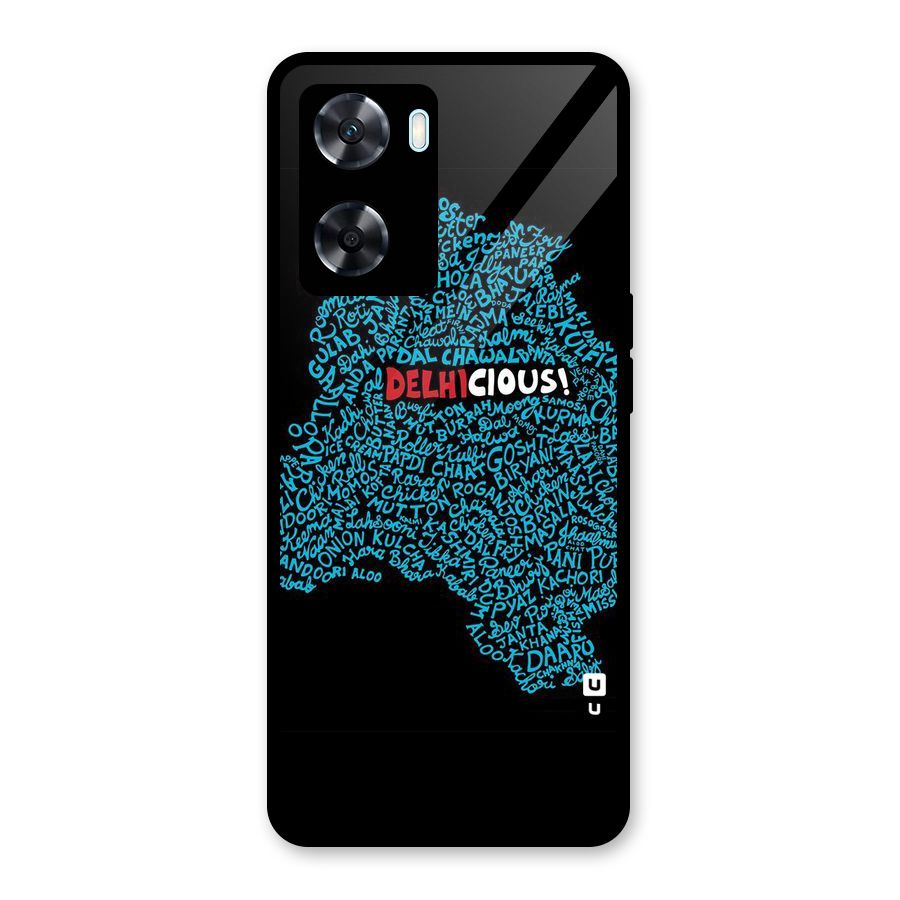 Delhicious Glass Back Case for Oppo A77