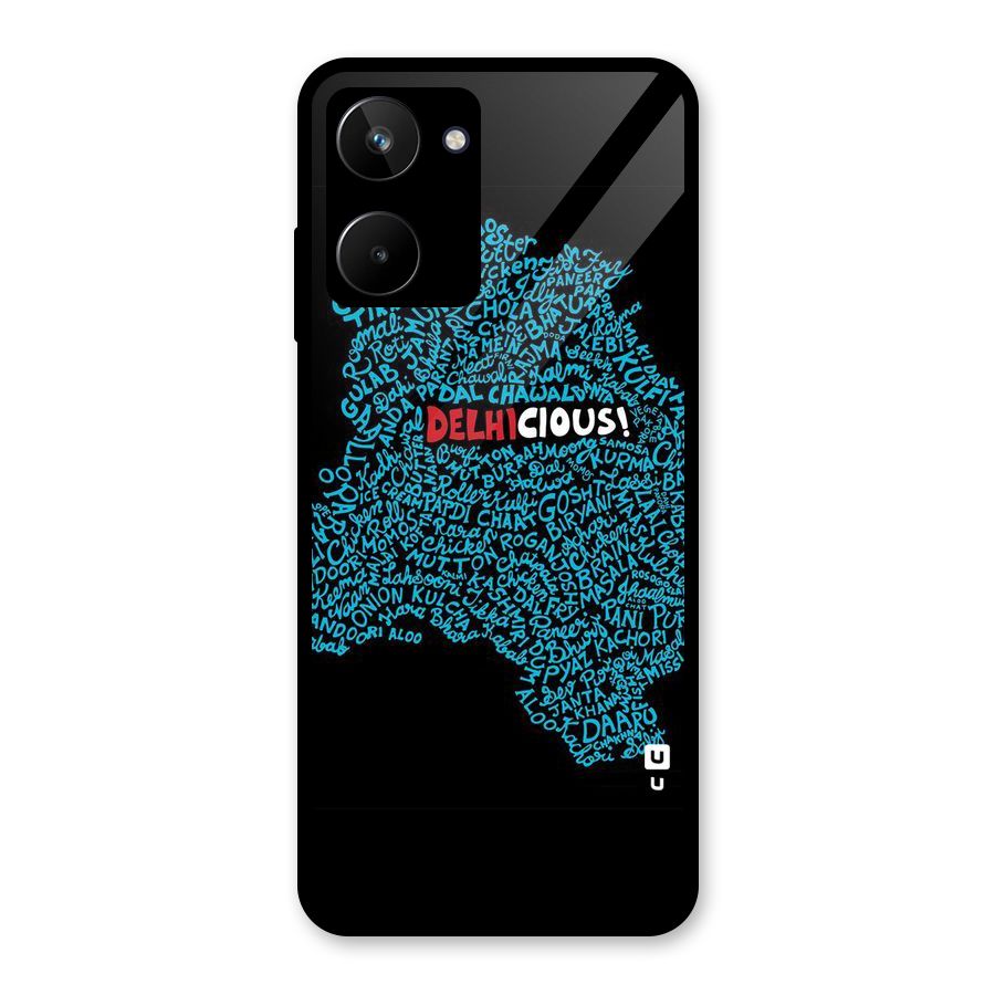 Delhicious Glass Back Case for Realme 10
