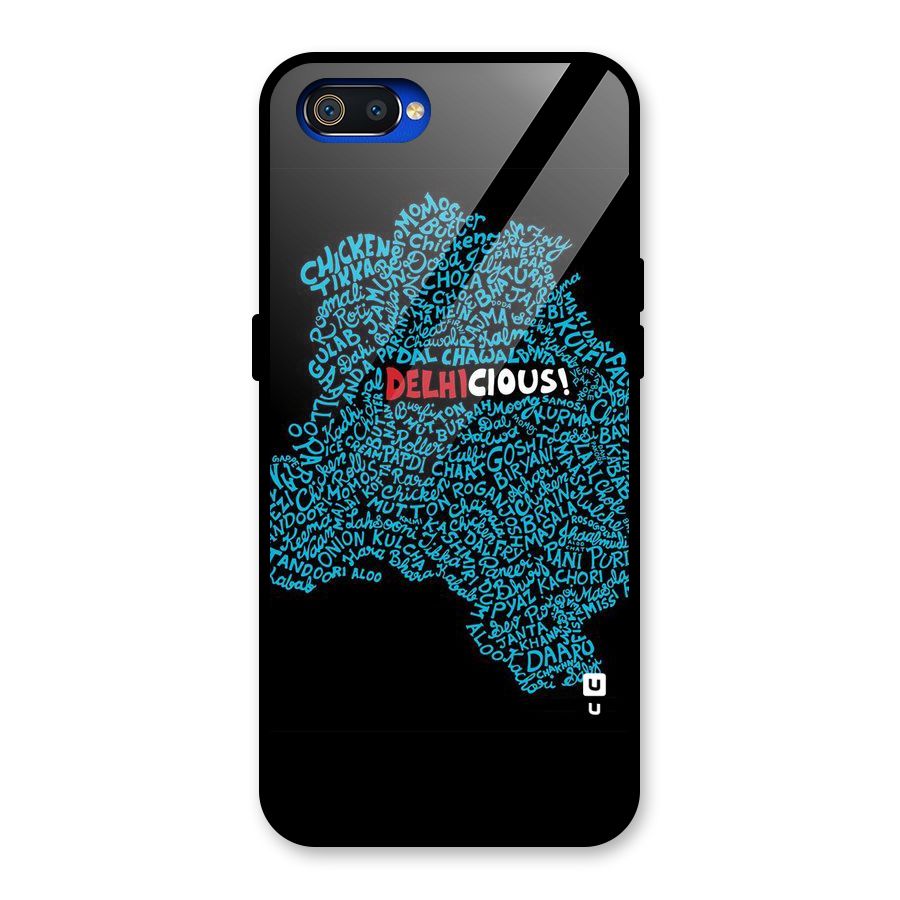 Delhicious Glass Back Case for Realme C2