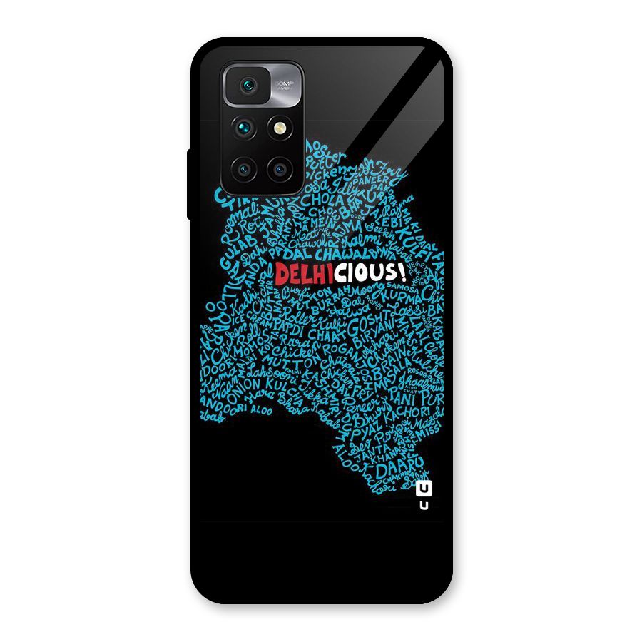 Delhicious Glass Back Case for Redmi 10 Prime