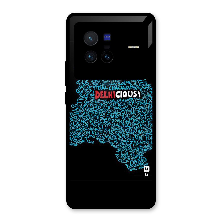 Delhicious Glass Back Case for Vivo X80