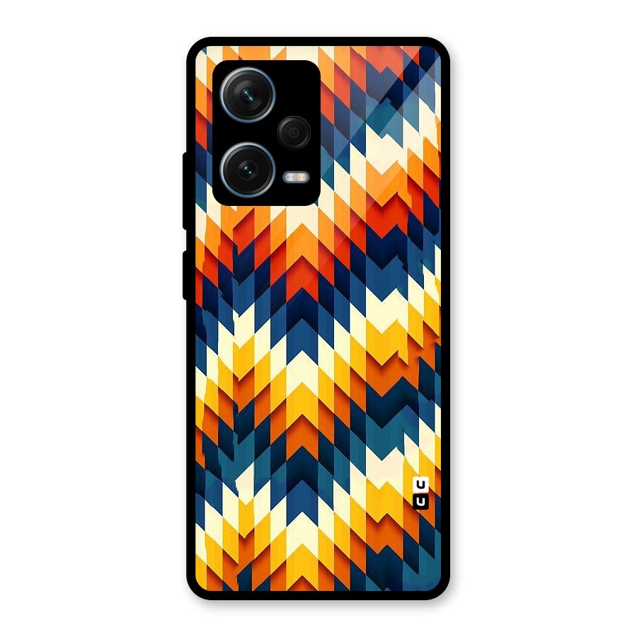Delightful Design Glass Back Case for Redmi Note 12 Pro Plus 5G