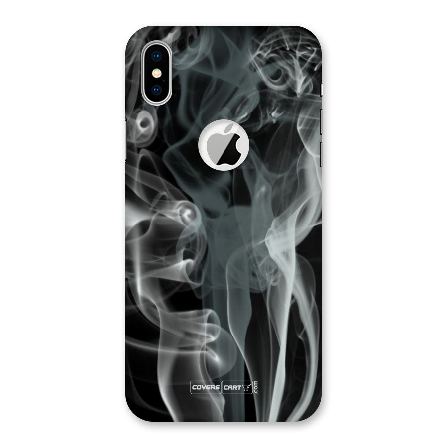 Dense Smoke Back Case for iPhone XS Logo Cut