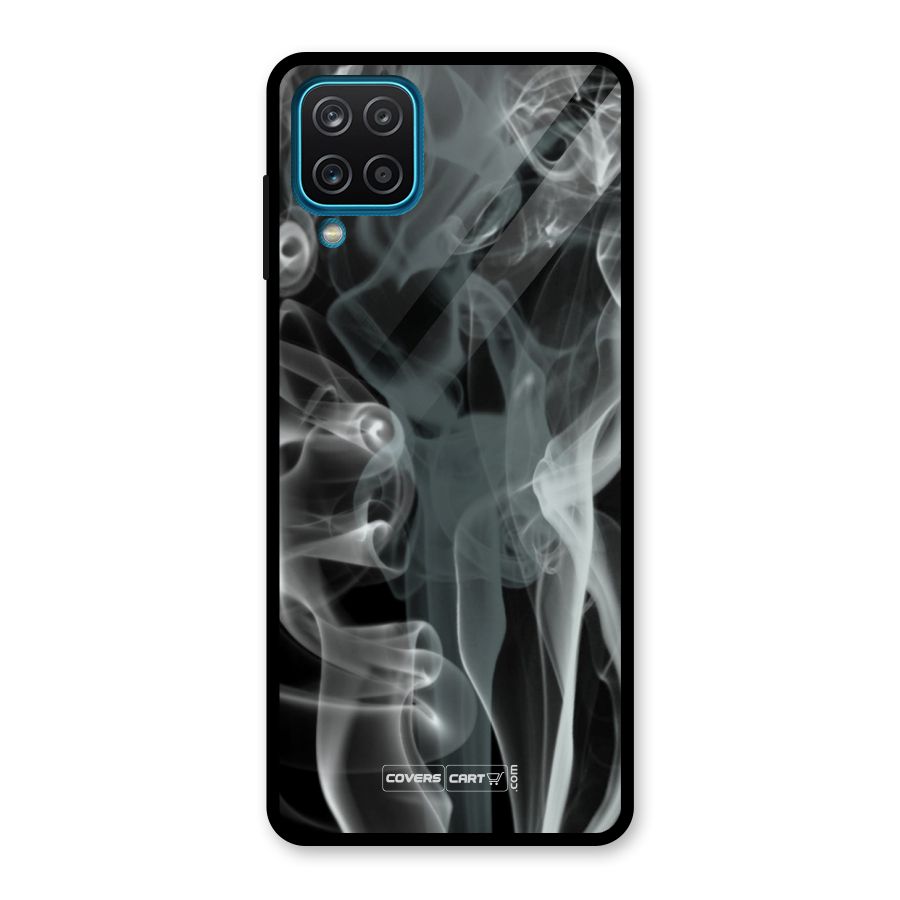 Dense Smoke Glass Back Case for Galaxy A12