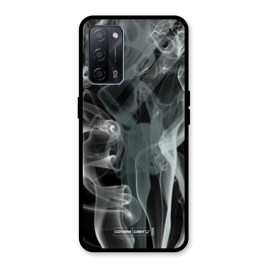 Dense Smoke Glass Back Case for Oppo A53s 5G