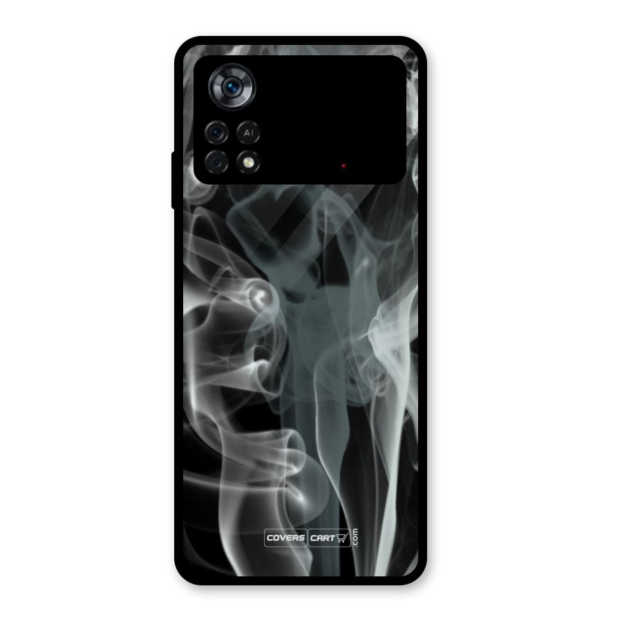 Dense Smoke Glass Back Case for Poco X4 Pro 5G