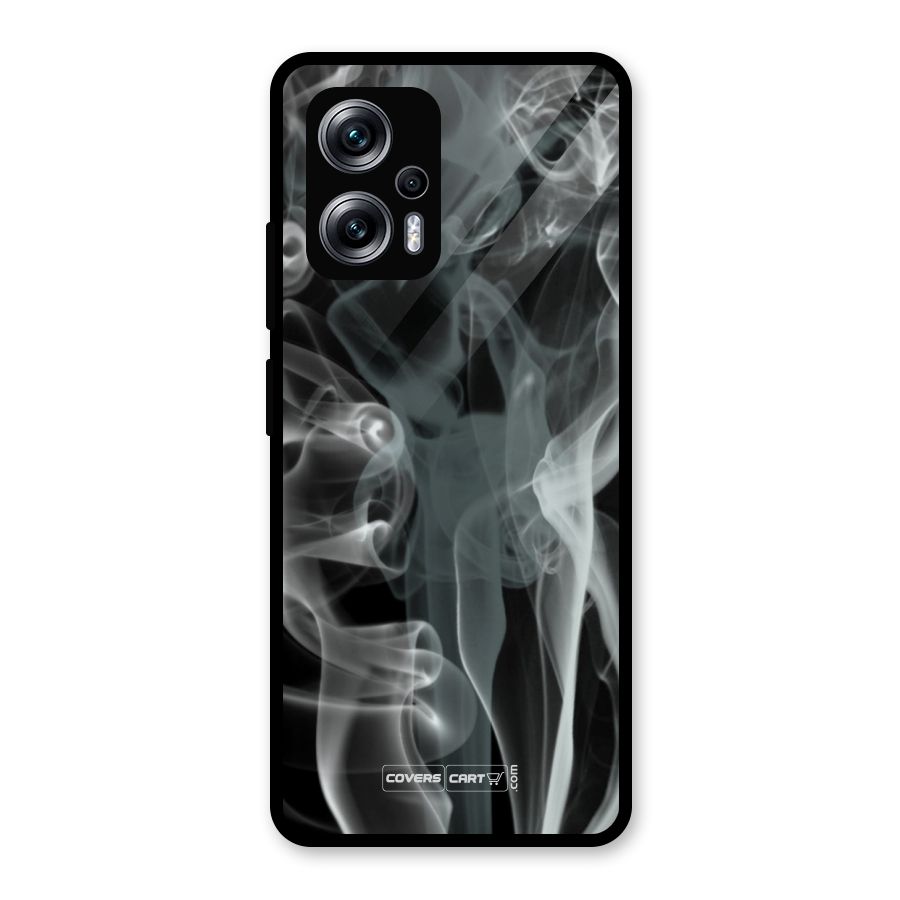 Dense Smoke Glass Back Case for Redmi K50i