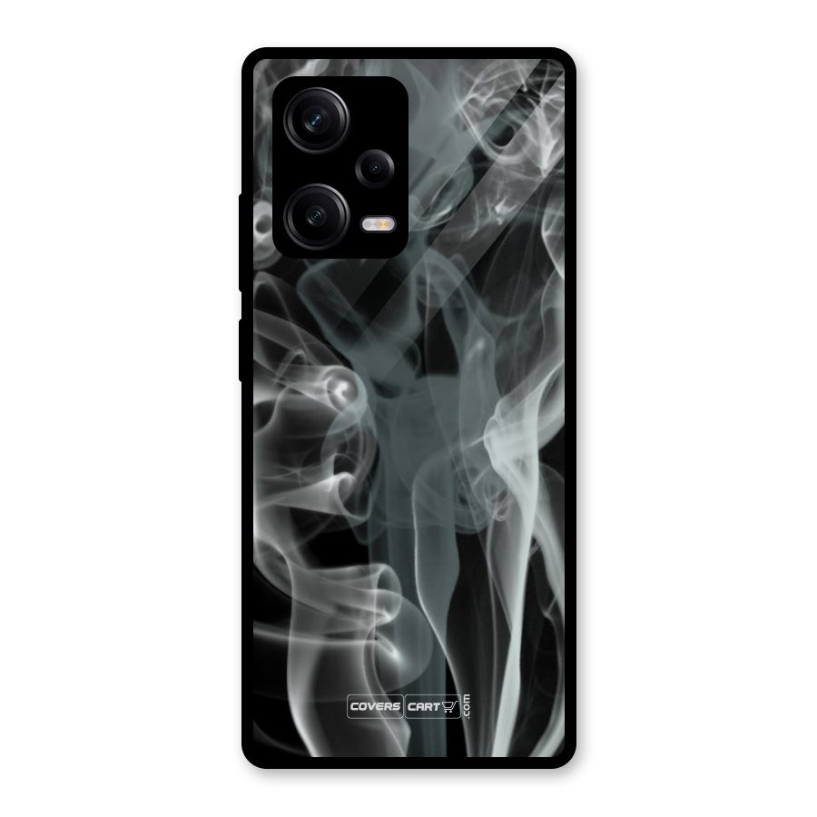 Dense Smoke Glass Back Case for Redmi Note 12 Pro