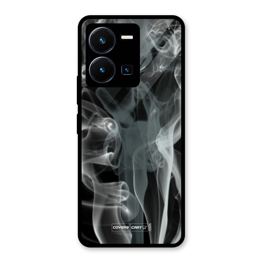 Dense Smoke Glass Back Case for Vivo Y35