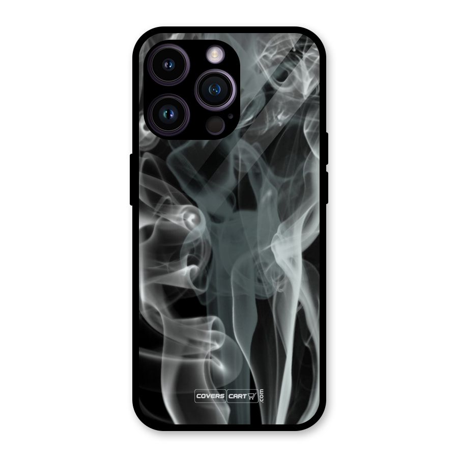 Dense Smoke Glass Back Case for iPhone 14 Pro Max