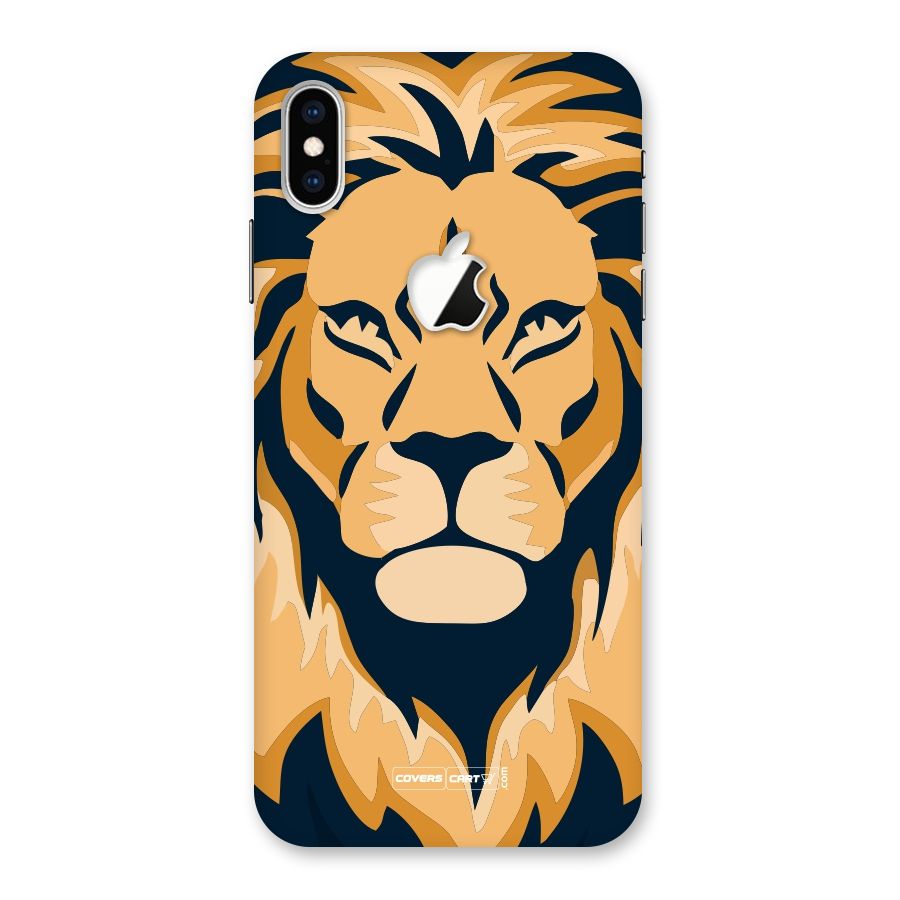 Designer Lion Back Case for iPhone XS Max Apple Cut
