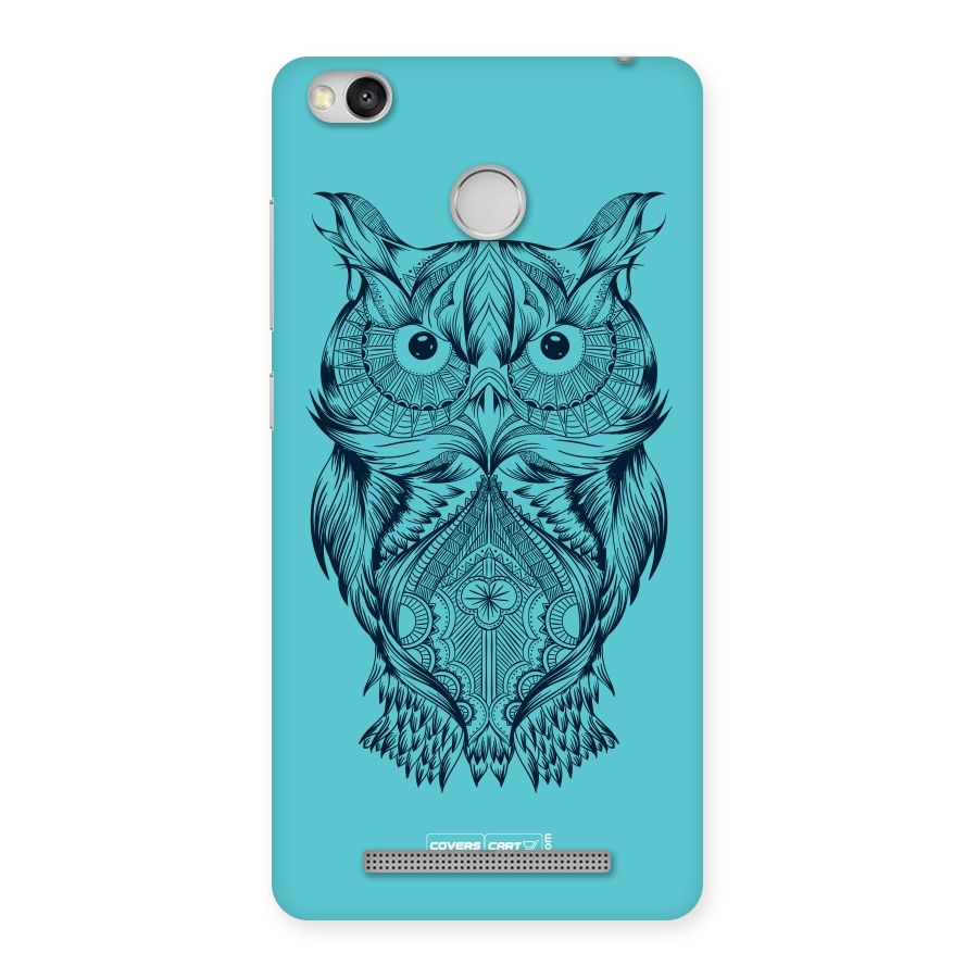Designer Owl Back Case for Redmi 3S Prime