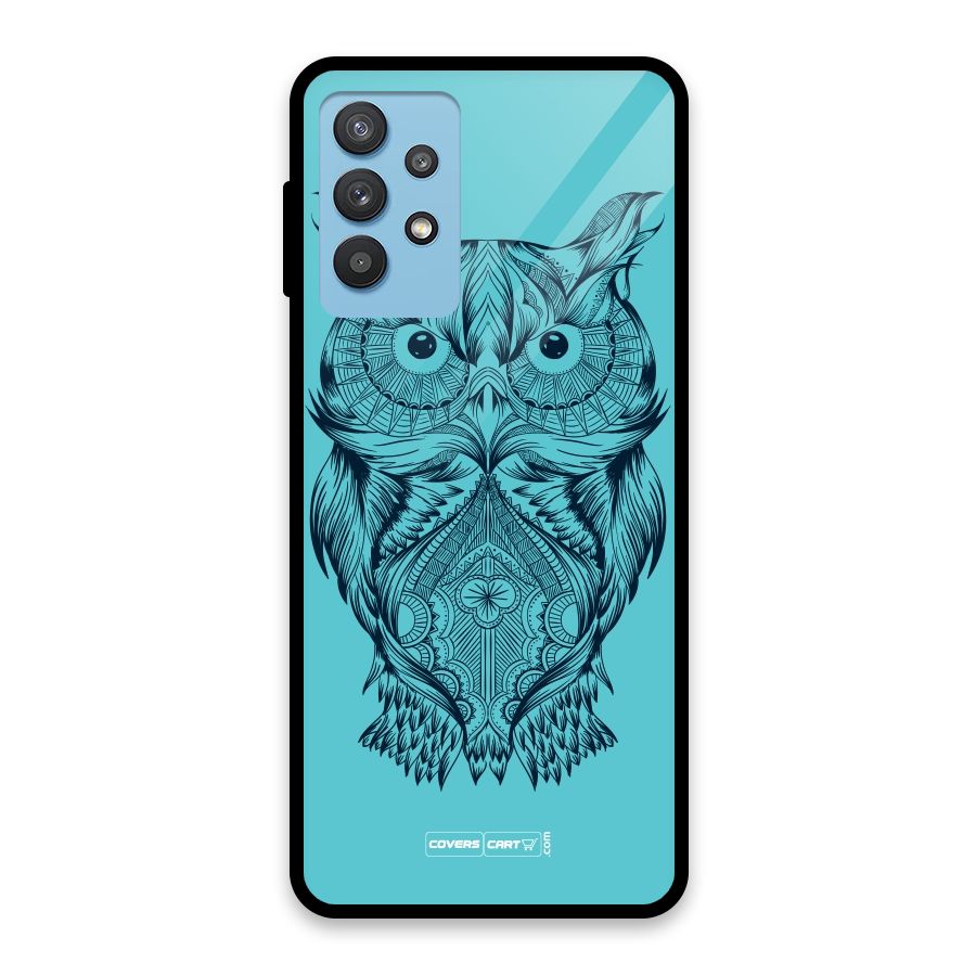 Designer Owl Glass Back Case for Galaxy M32 5G