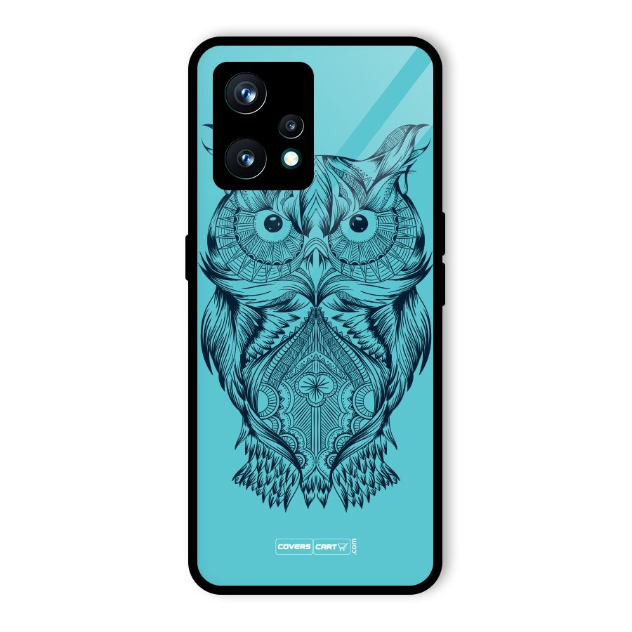 Designer Owl Glass Back Case for Realme 9 Pro Plus 5G