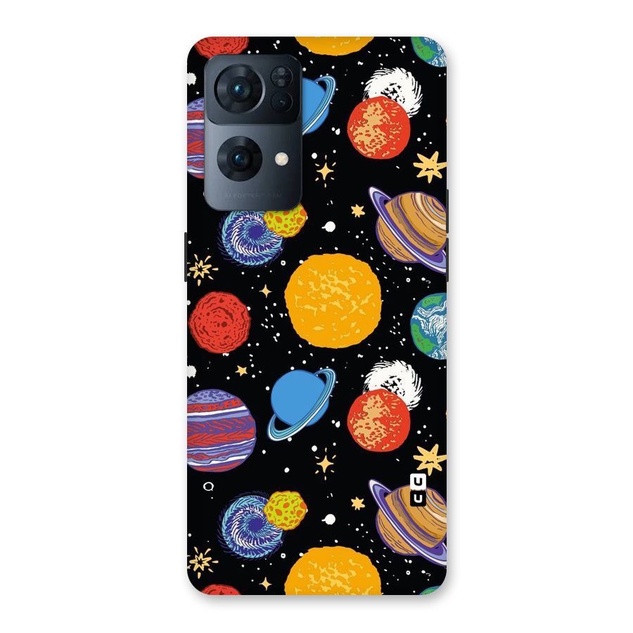 Designer Planets Back Case for Oppo Reno7 Pro 5G